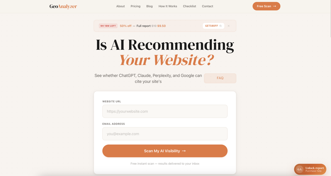 AEO GEO SEO Analyzer image 1